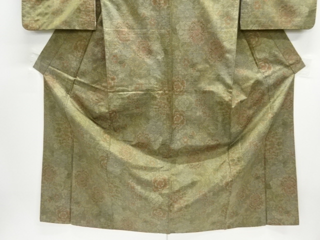  草花模様織出し本場大島紬着物